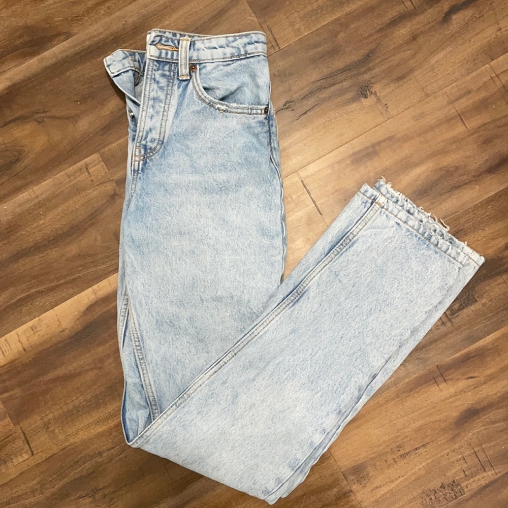 Zara Blue Straight Jeans